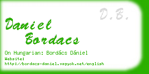 daniel bordacs business card